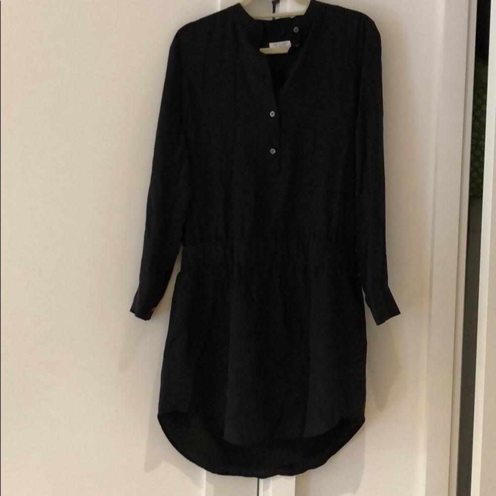 BRAND NEW Equipment silk black long sleeve dress